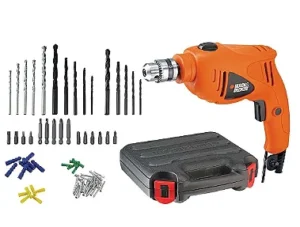 Furadeira De Impacto Black&Decker HD400K50 + 50 Acessórios + Maleta - 550W - 127V